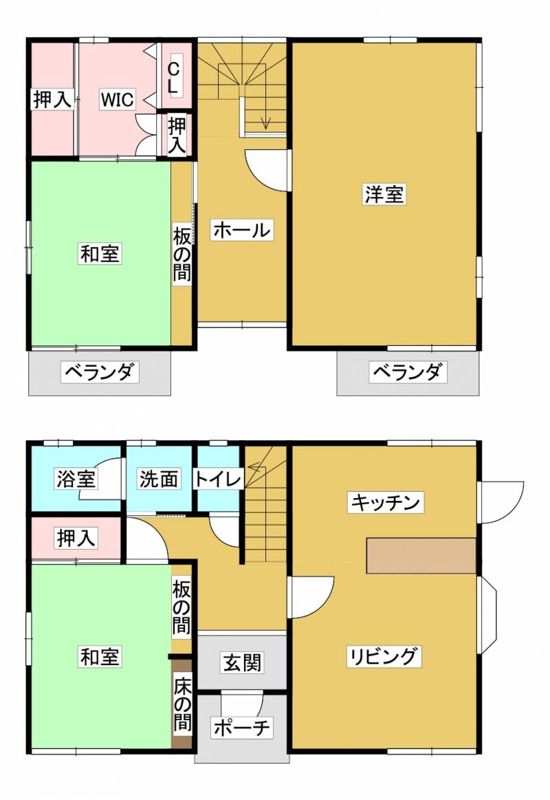 西条市福武甲 一戸建 の間取り画像