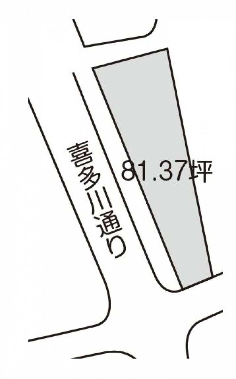西条市喜多川 の区画図