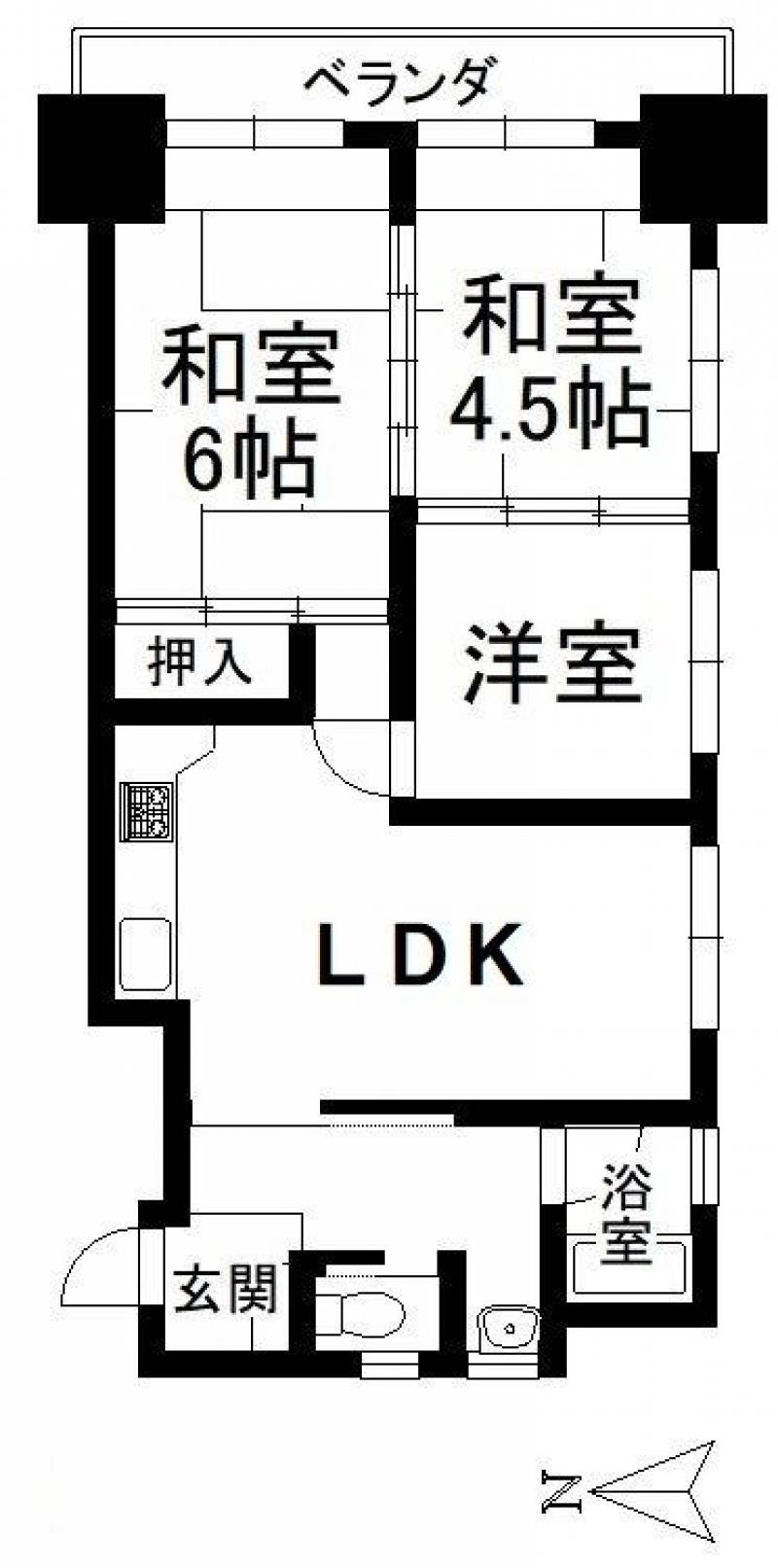 第一ホワイトコーポ の間取り画像