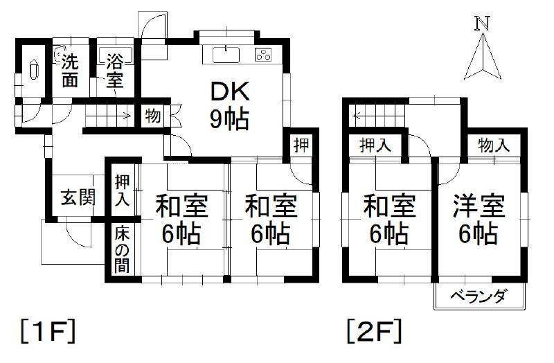 伊予郡砥部町宮内 一戸建 の間取り画像