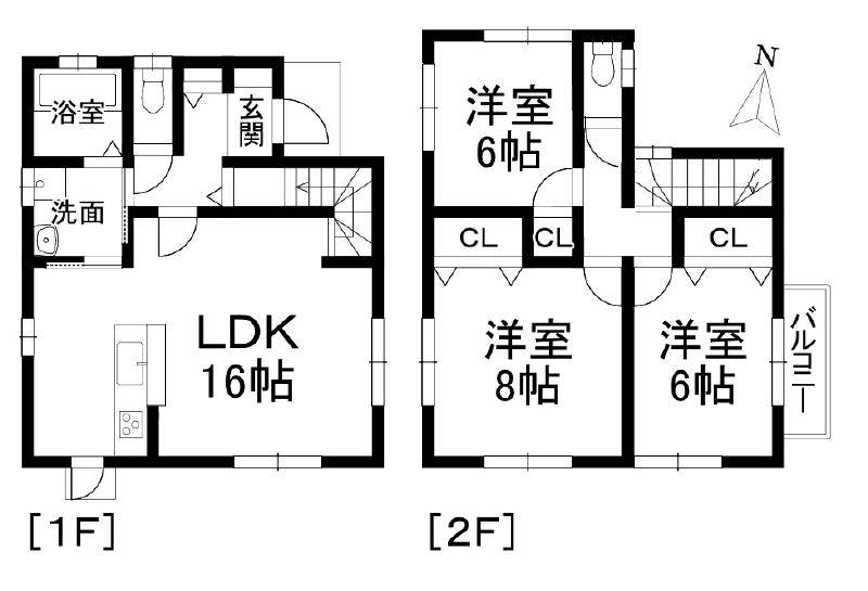 伊予郡松前町筒井 一戸建 の間取り画像