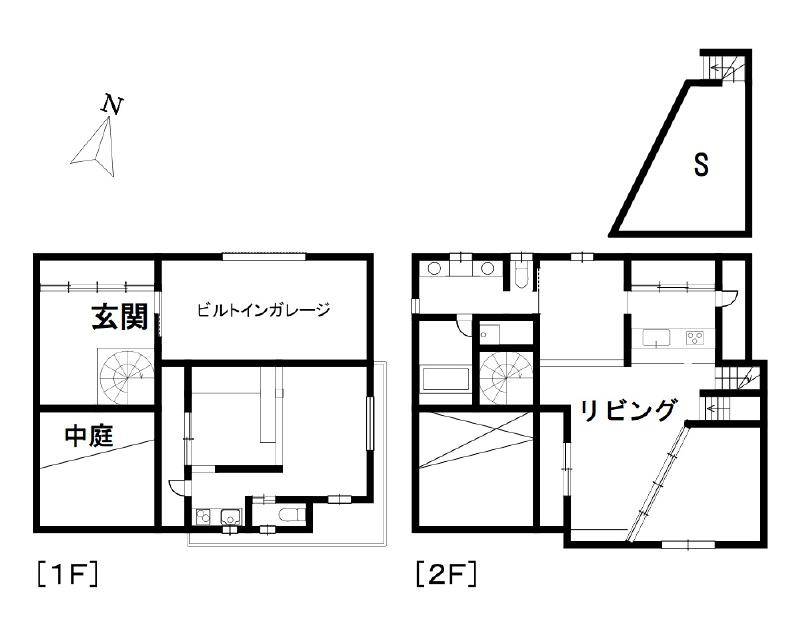 松山市内宮町 一戸建 の間取り画像