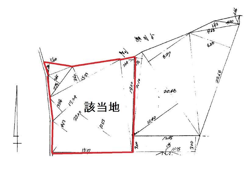 松山市石手白石  の区画図