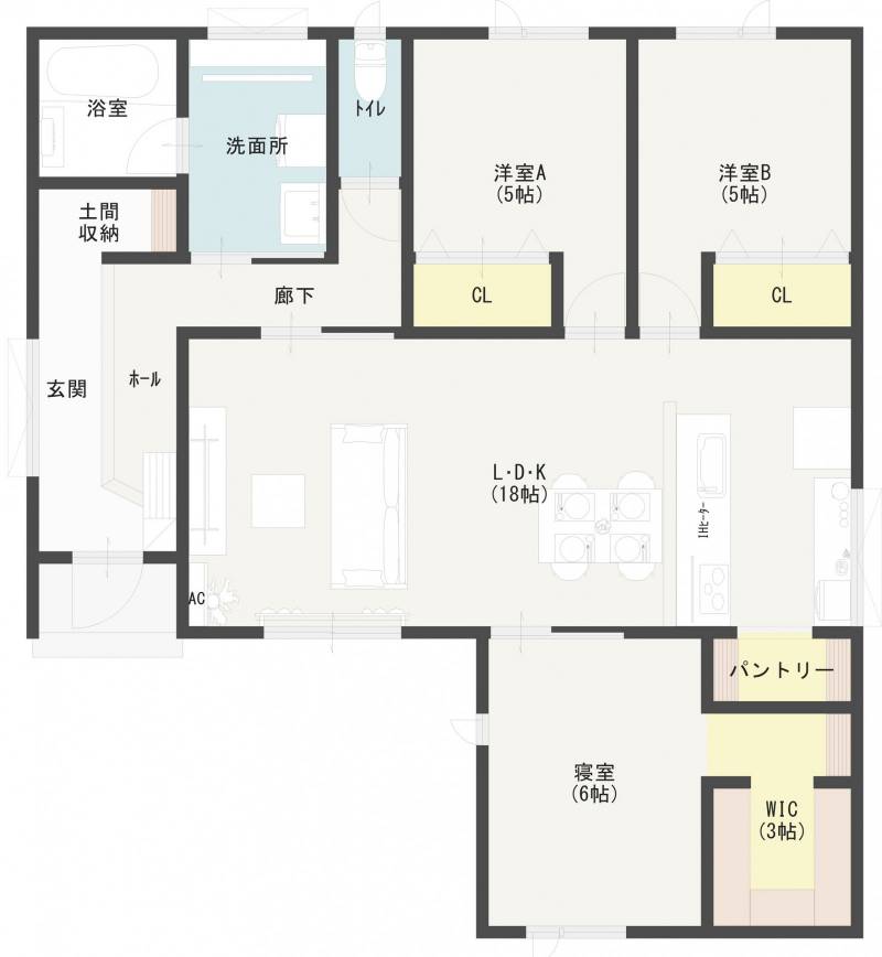 新居浜市喜光地町 一戸建 の間取り画像