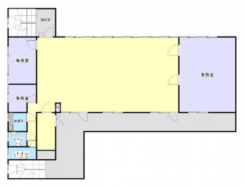 高井ビル 　伊予三島の賃貸事務所 3の間取り画像