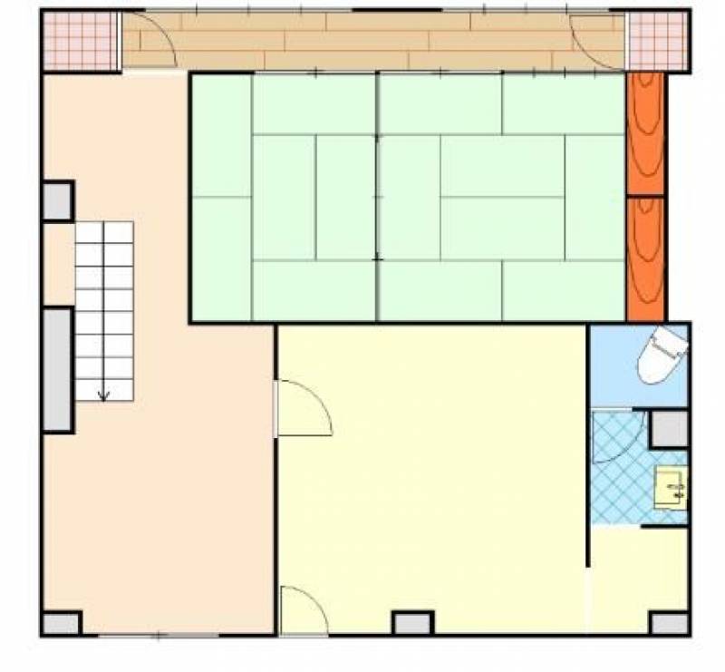 ハナハウステナント 　川之江の賃貸テナント 2Fの間取り画像