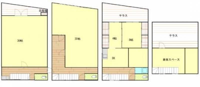 川之江駅前通りビル 　川之江の賃貸テナント 101の間取り画像