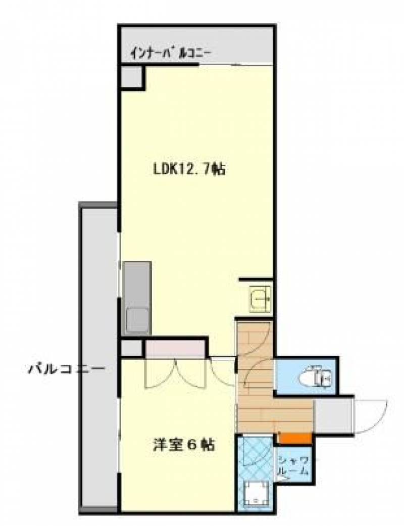 共和第３ビル 　川之江の賃貸テナント 203の間取り画像