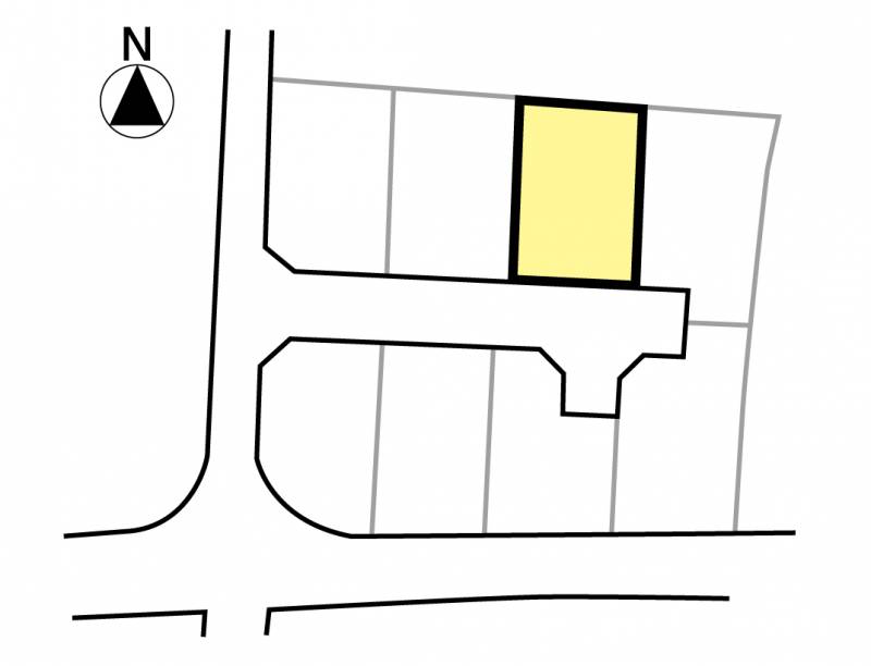 松山市西長戸町 東公園前3号地の区画図