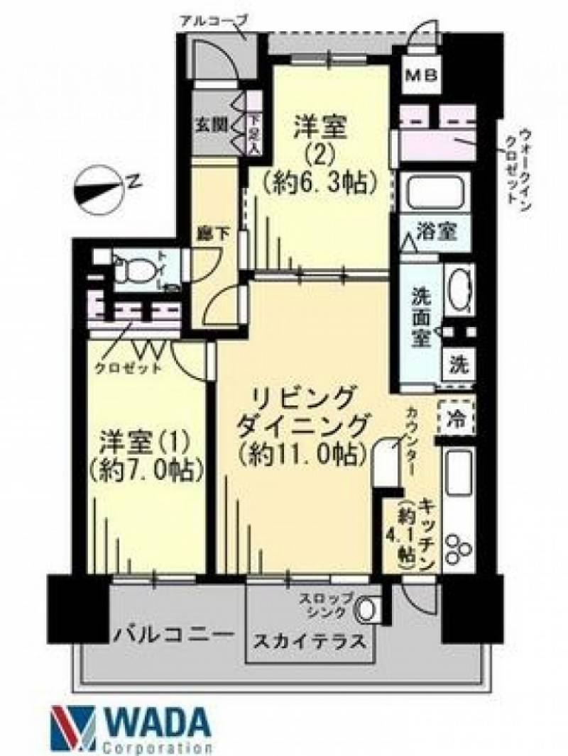 ロイヤルガーデン県庁前第２ の間取り画像