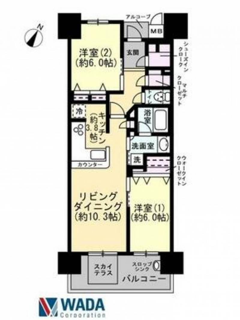 ロイヤルガーデン丸亀城西町 の間取り画像