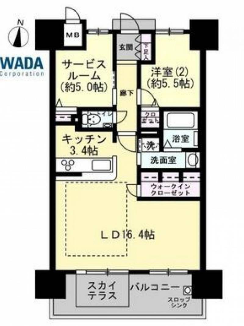 ロイヤルガーデン瓦町駅東 の間取り画像