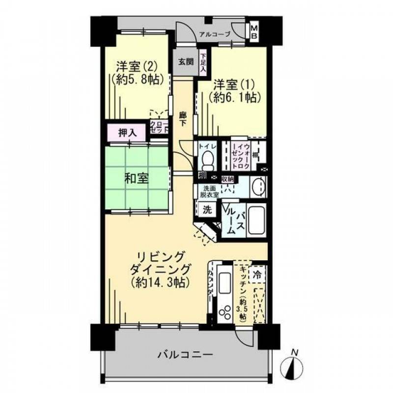 サーパス丸亀駅前 の間取り画像