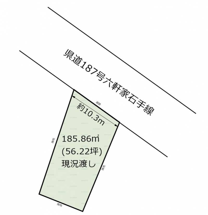 松山市上市 の区画図