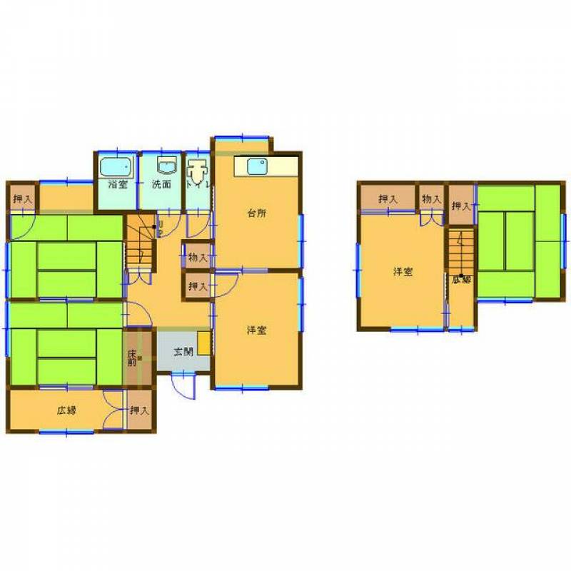 新居浜市庄内町 一戸建 の間取り画像