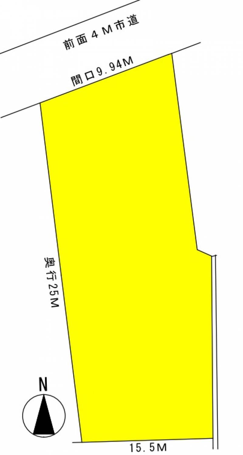四国中央市三島中央 三島中央売地の区画図