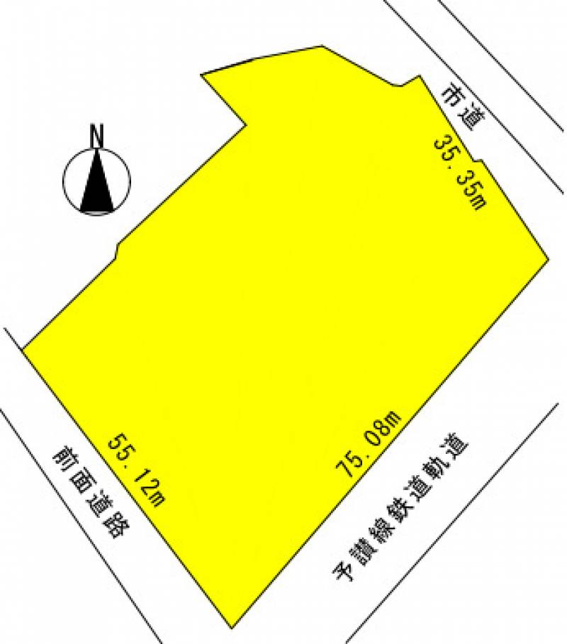 四国中央市村松町 村松売地の区画図