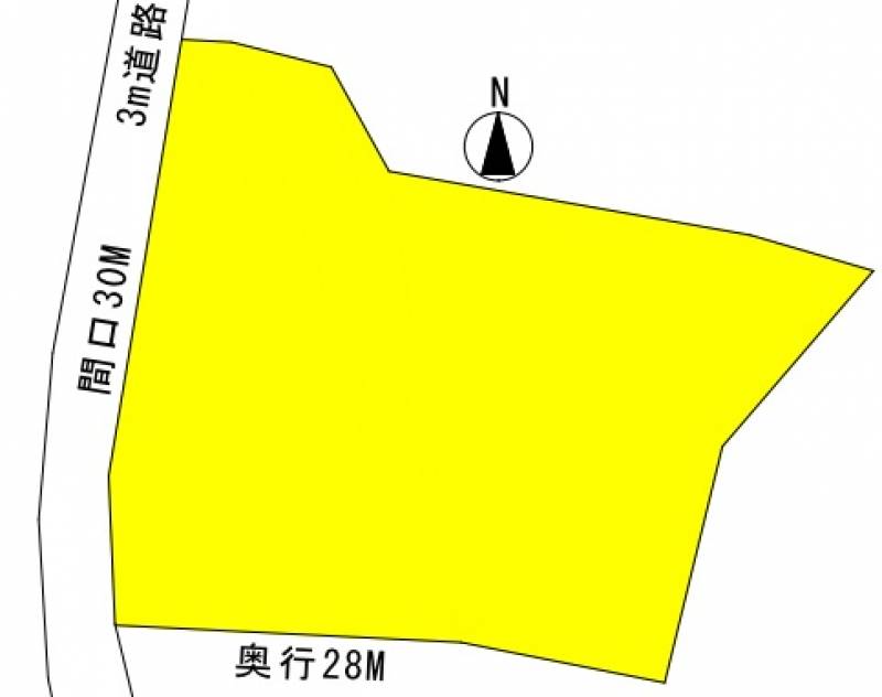 四国中央市金田町金川 金川売地の区画図