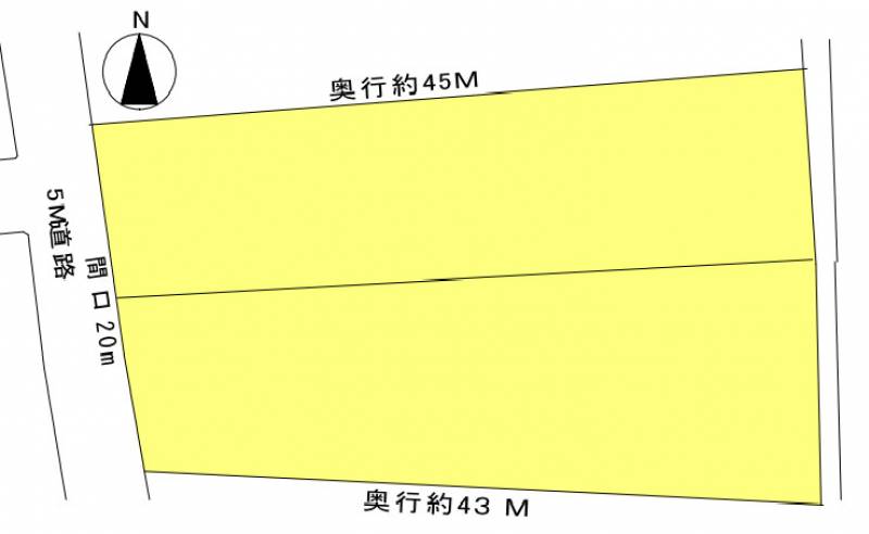 四国中央市寒川町 寒川売土地の区画図