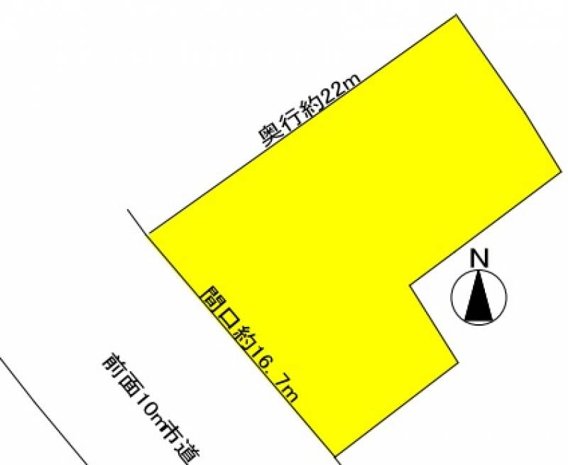 四国中央市妻鳥町 妻鳥幼稚園横売地の区画図