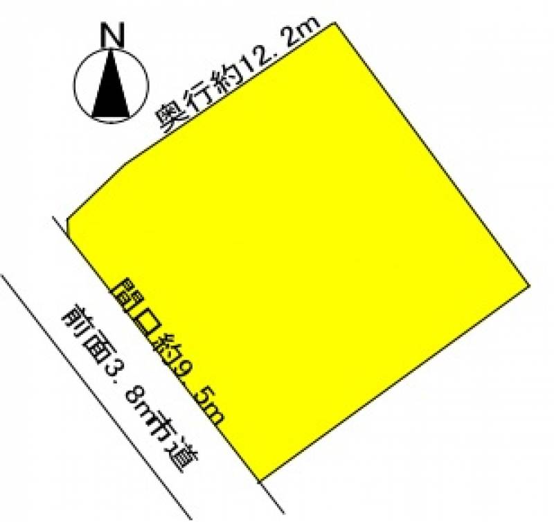 四国中央市妻鳥町 妻鳥小学校横売地の区画図