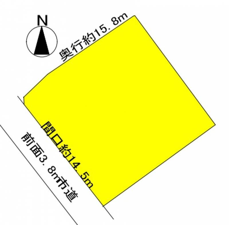 四国中央市妻鳥町 妻鳥小学校横売地の区画図