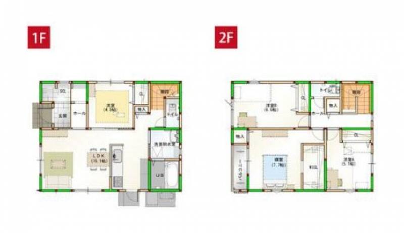 松山市別府町 一戸建 別府町　2号棟の間取り画像