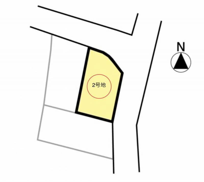 松山市星岡 2号地の区画図