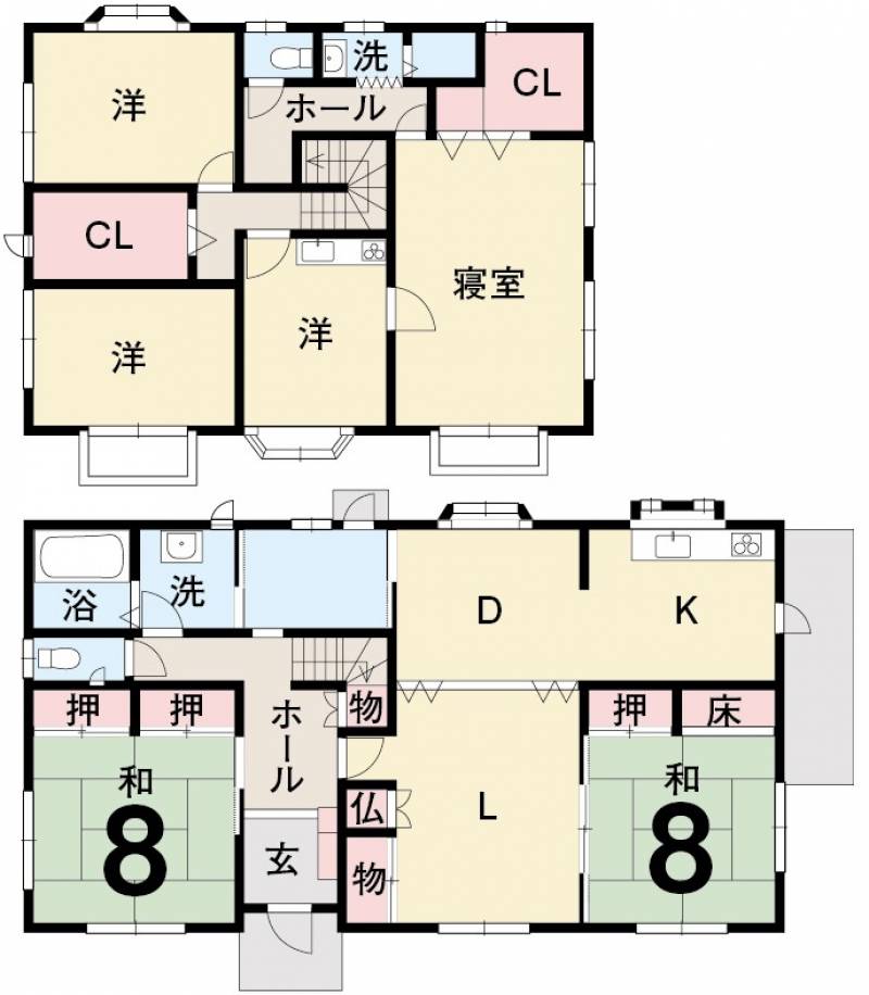 伊予郡砥部町大南 一戸建 の間取り画像