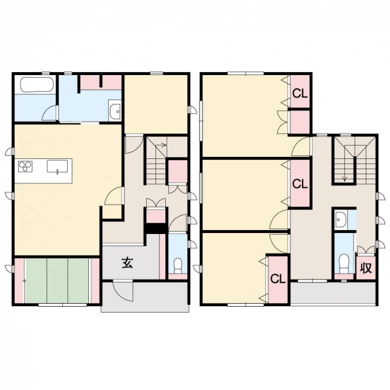 四国中央市上柏町 一戸建 の間取り画像