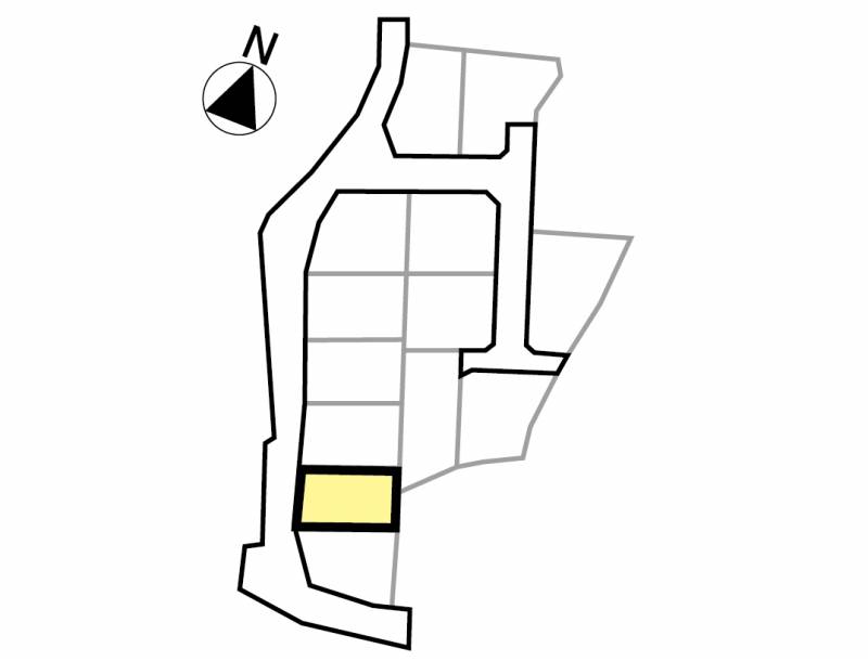 四国中央市上柏町 上柏譲地12号地の区画図