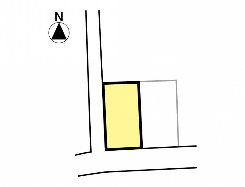 伊予郡松前町西古泉 【残り1区画】1号地の区画図