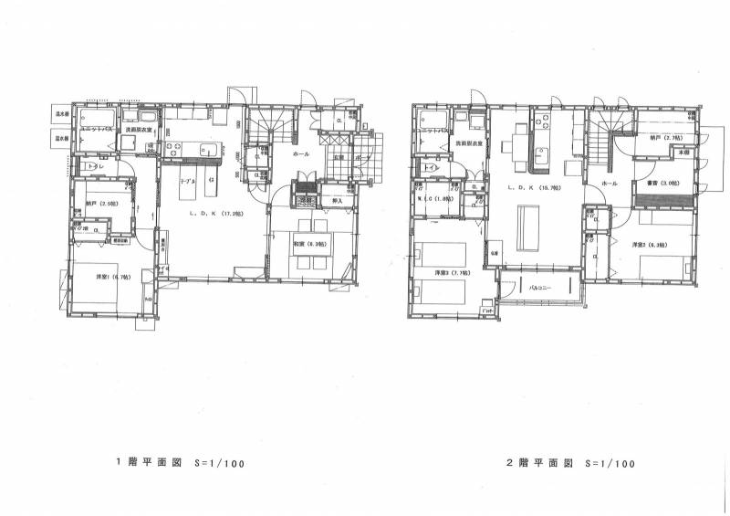 松山市井門町 一戸建 の間取り画像