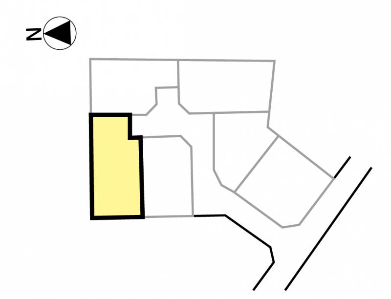 松山市桑原 4号地の区画図