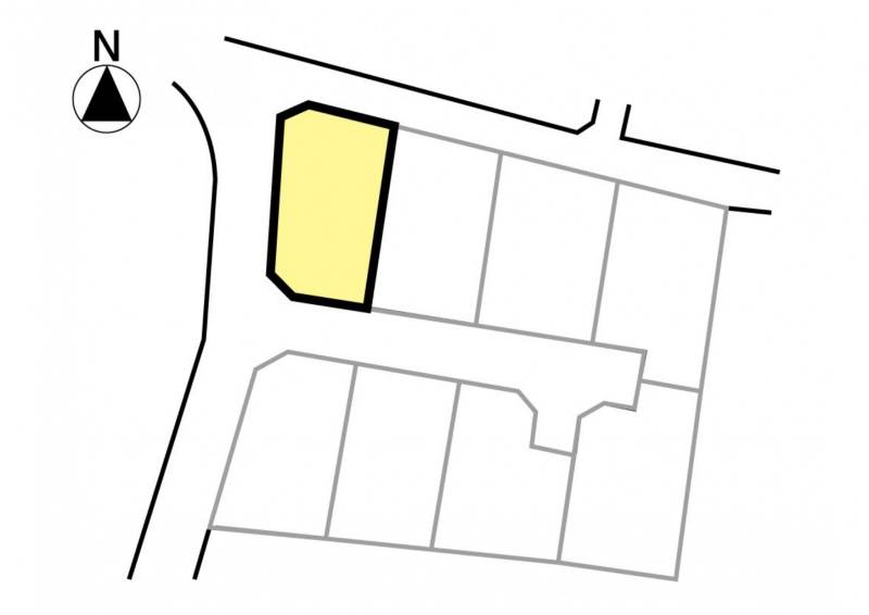 伊予郡砥部町麻生 1号地の区画図