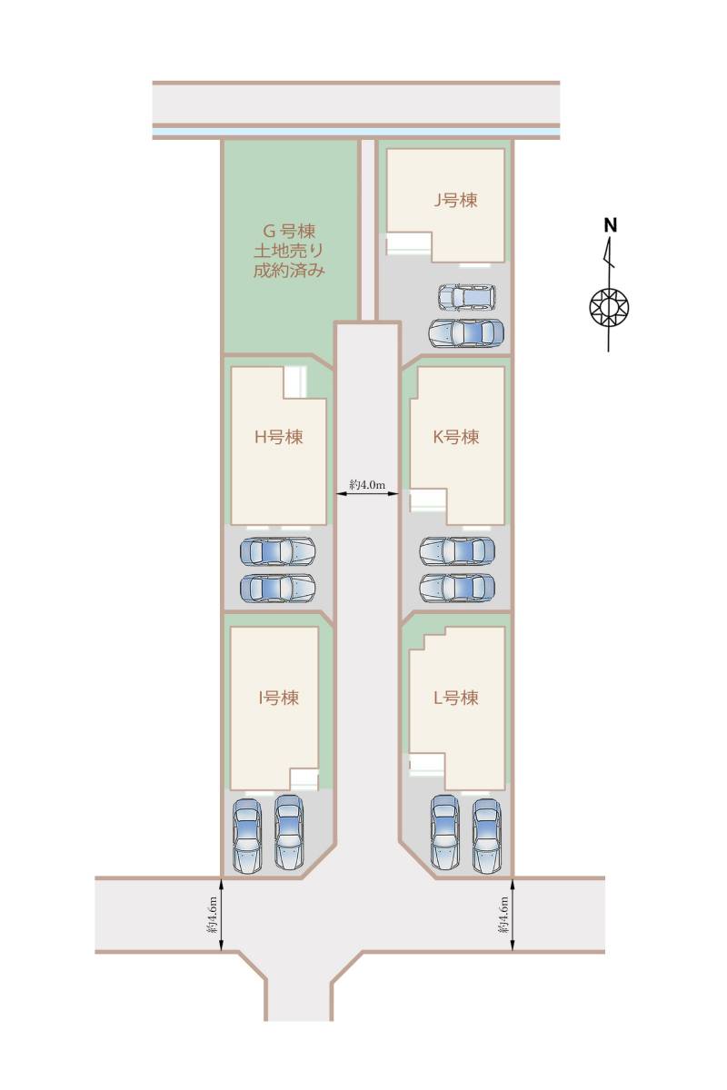 松山市市坪北 一戸建 ハートフルタウン市坪北H号棟の間取り画像