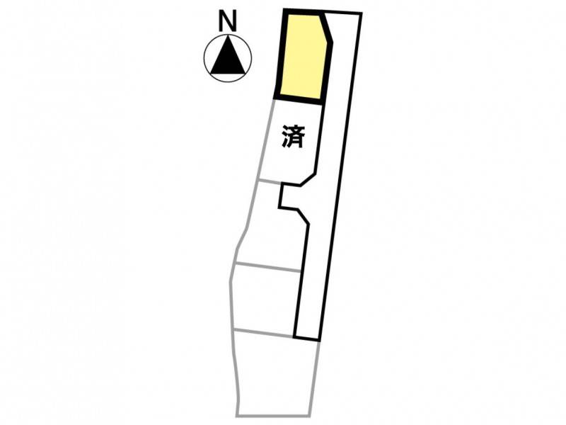 松山市松末 1号地の区画図