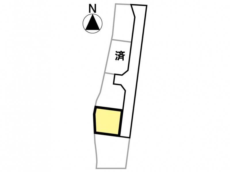 松山市松末 4号地の区画図