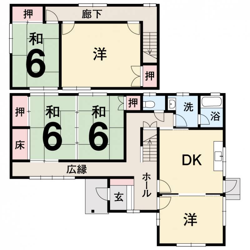 新居浜市郷 一戸建 （郷5丁目）の間取り画像