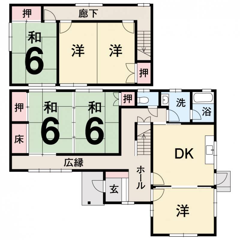 新居浜市郷 一戸建 （郷5丁目）の間取り画像