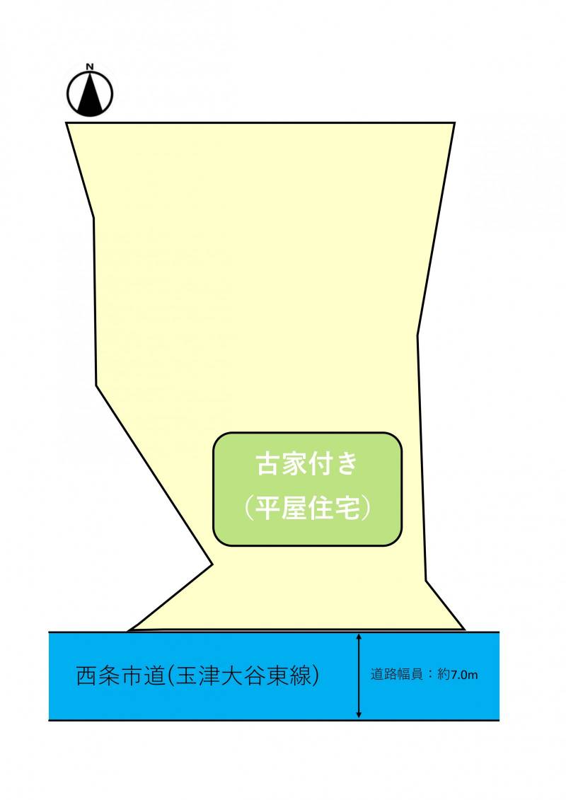 西条市下島山甲 （売土地）の区画図