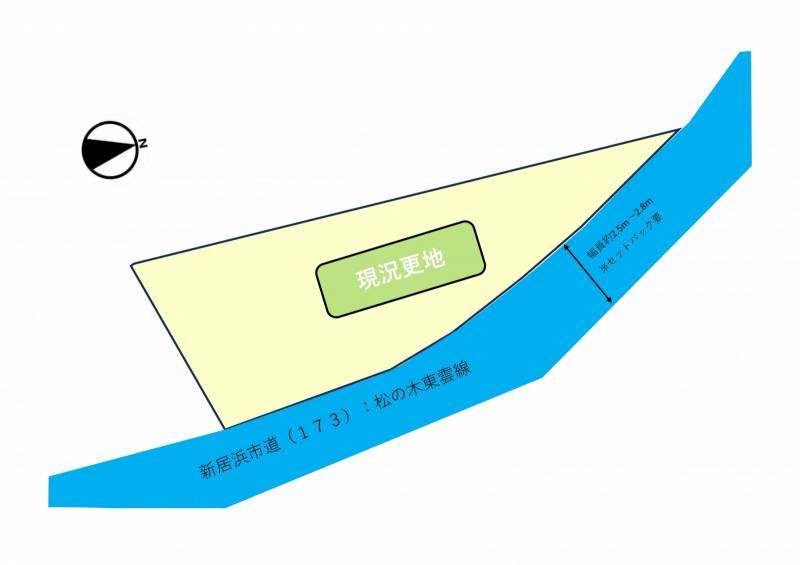 新居浜市桜木町 売土地の区画図