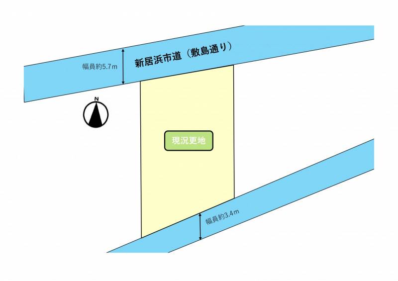 新居浜市桜木町 売土地の区画図