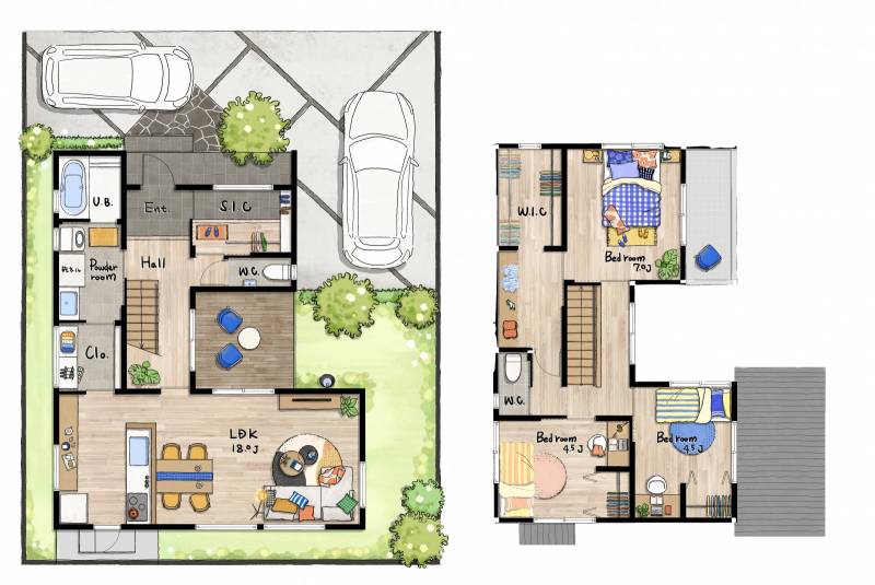 今治市郷六ケ内町 一戸建 の間取り画像