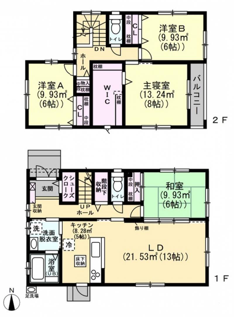 松山市南吉田町 一戸建 の間取り画像