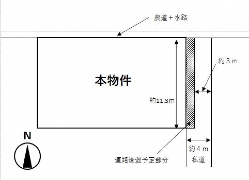 松山市道後北代 の区画図