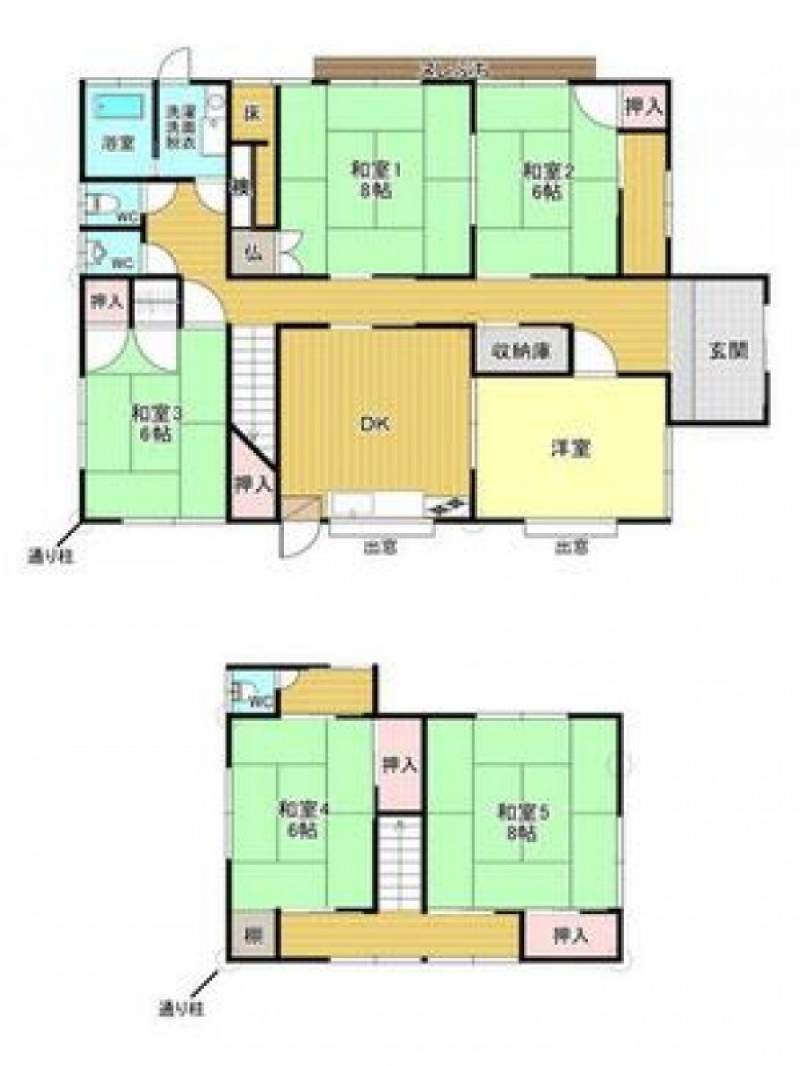 四国中央市土居町蕪崎 一戸建 の間取り画像