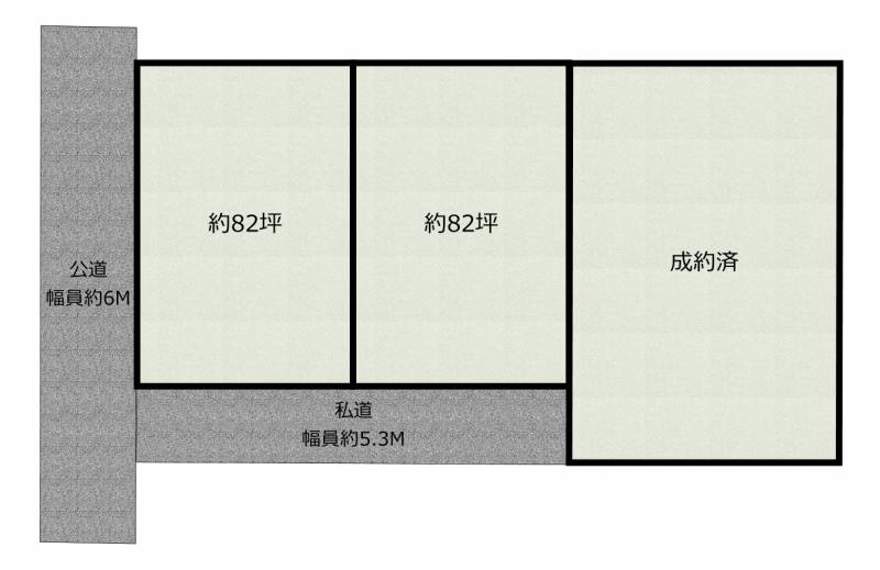 四国中央市中之庄町 の区画図