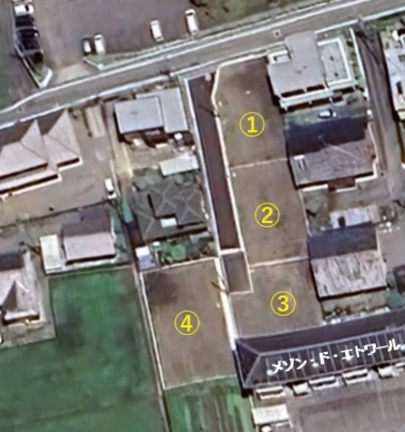 四国中央市土居町土居 四国中央市土居町土居4区画分譲地1号地～4号地の区画図