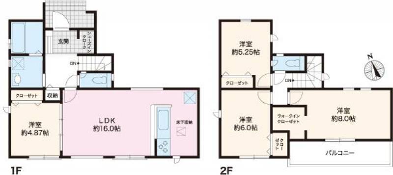 高知市日の出町 一戸建 の間取り画像